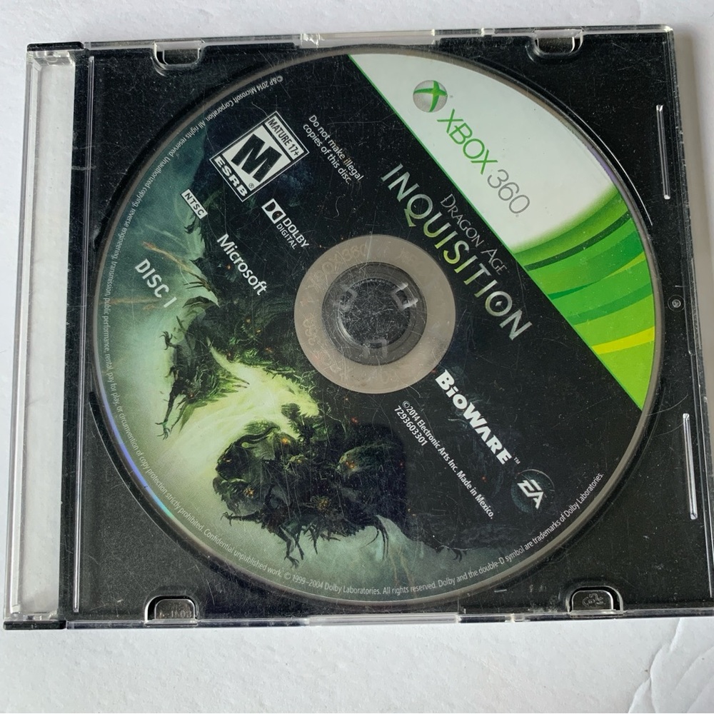 💚 Xbox 360 Dragon Age: Inquisition Game Disc 1